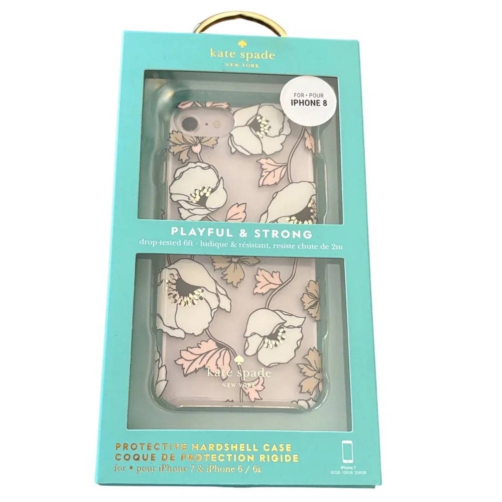 Kate Spade New York Floral iPhone‎ 8 7 6s Protective Hardshell Phone Case